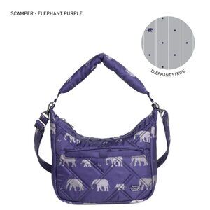 Lug Scamper BNWT Elephant Purple Beautiful